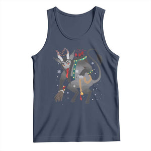 Christmas Merry Krampus Tank Top Naughty Horror Evil Xmas Psychobilly TS02 Navy Print Your Wear