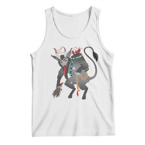 Christmas Merry Krampus Tank Top Naughty Horror Evil Xmas Psychobilly TS02 White Print Your Wear