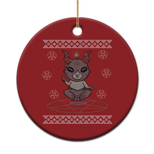 Cute Baby Baphomet Christmas Ornament Ugly Christmas Sweater Occult Gift TS02 Print Your Wear