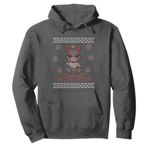 Cute Baby Baphomet Hoodie Ugly Christmas Sweater Occult Gift TS02 Dark Heather Print Your Wear