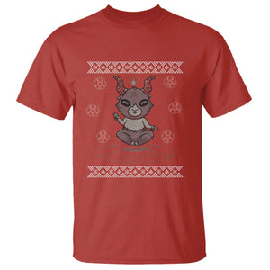 Cute Baby Baphomet T Shirt Ugly Christmas Sweater Occult Gift TS02 Red Print Your Wear