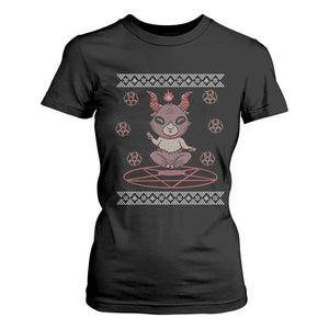 Cute Baby Baphomet T Shirt For Women Ugly Christmas Sweater Occult Gift TS02 Black Print Your Wear