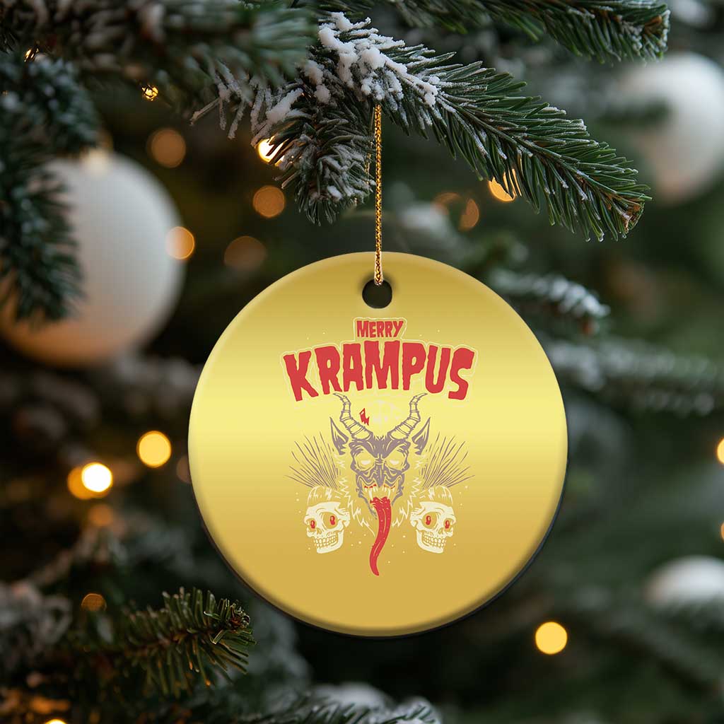 Merry Krampus Xmas Christmas Ornament Naughty Xmas Psychobilly Horror TS02 Print Your Wear