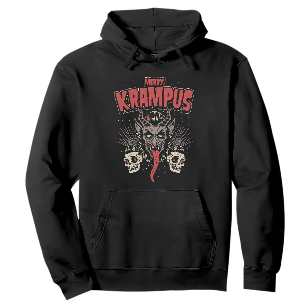 Merry Krampus Christmas Hoodie Naughty Xmas Psychobilly Horror TS02 Black Print Your Wear