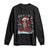 Dancing Skeleton Christmas Long Sleeve Shirt Snowy Xmas Night Santa TS02 Black Print Your Wear