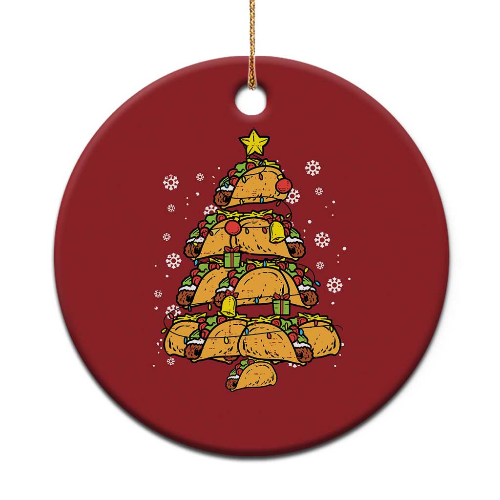 Taco Xmas Tree Christmas Ornament Mexican Food Tacos Lover Xmas in Mexico TS02 Print Your Wear