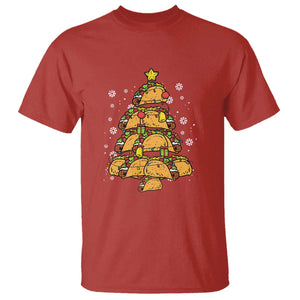 Taco Christmas Tree T Shirt Mexican Food Tacos Lover Xmas in Mexico TS02 Red Print Your Wear