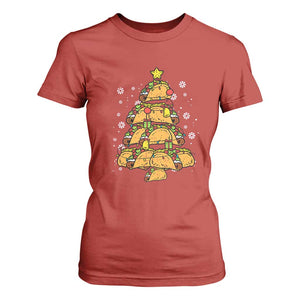 Taco Christmas Tree T Shirt For Women Mexican Food Tacos Lover Xmas in Mexico TS02 Red Print Your Wear