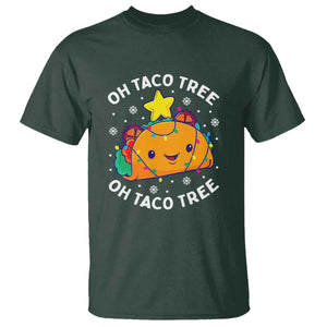 Taco Christmas Tree T Shirt Oh Taco Tree Cute Xmas Mexican Food Lover TS02 Dark Forest Green Print Your Wear