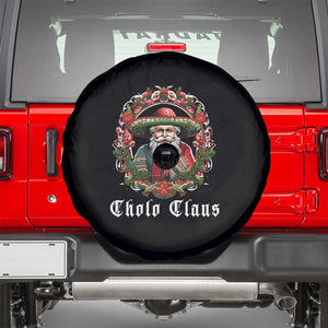 Mexican Christmas Cholo Claus Santa Spare Tire Cover Funny Xmas in Mexico Latin America TS02 Black Print Your Wear