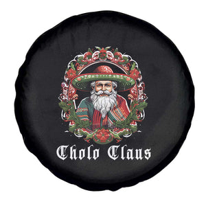 Mexican Christmas Cholo Claus Santa Spare Tire Cover Funny Xmas in Mexico Latin America TS02 Print Your Wear