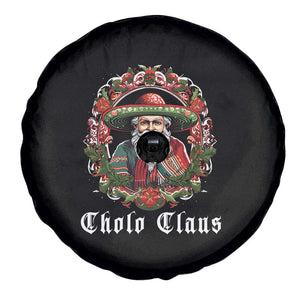 Mexican Christmas Cholo Claus Santa Spare Tire Cover Funny Xmas in Mexico Latin America TS02 Print Your Wear