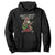 Heavy Metal Santa Hoodie Playing Guitar Christmas Rock Music Lover TS02 Black Print Your Wear