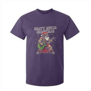 Heavy Metal Santa T Shirt For Kid Playing Guitar Christmas Rock Music Lover TS02 Purple Print Your Wear