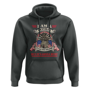 Funny Veteran Hoodie I Can Fix Stupid But It's Gonna Hurt TS02 Dark Heather Print Your Wear