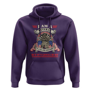 Funny Veteran Hoodie I Can Fix Stupid But It's Gonna Hurt TS02 Purple Print Your Wear