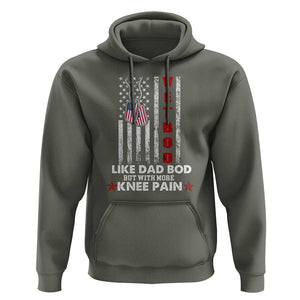 American Vetbod Hoodie Like Dad Bod But With More Knee Pain Patriotic Dog Tag US Flag TS02 Military Green Print Your Wear