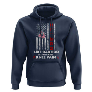 American Vetbod Hoodie Like Dad Bod But With More Knee Pain Patriotic Dog Tag US Flag TS02 Navy Print Your Wear