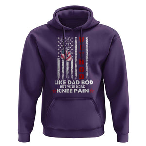 American Vetbod Hoodie Like Dad Bod But With More Knee Pain Patriotic Dog Tag US Flag TS02 Purple Print Your Wear