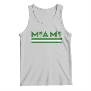 Retro Miami Palm Tree Tank Top Vintage South Florida Pride Distressed Orange and Green TS02 Ash Print Your Wear