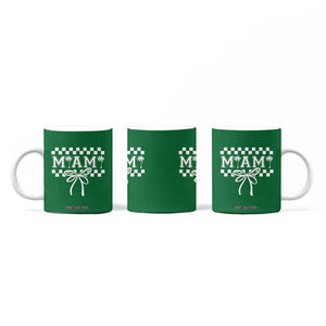 Preppy Miami Bow Aesthetic Coffee Mug Cute Checkered Palm Tree College Girl TS02 Print Your Wear