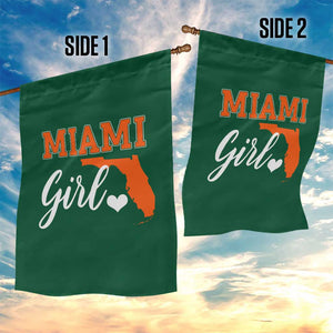 Miami Girl Pride Garden Flag Florida State Map Local Love TS02 Print Your Wear
