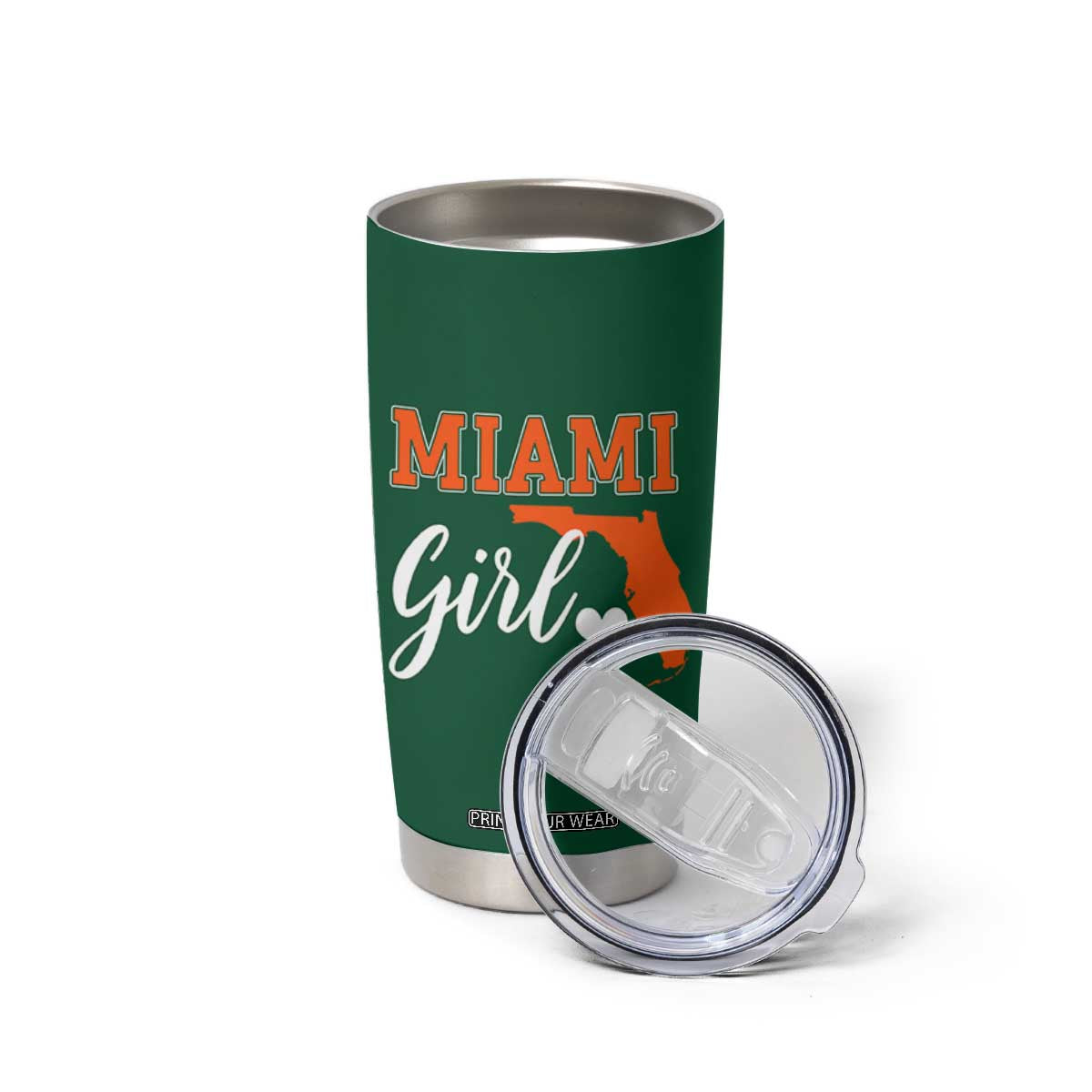Miami Girl Pride Tumbler Cup Florida State Map Local Love TS02 Print Your Wear