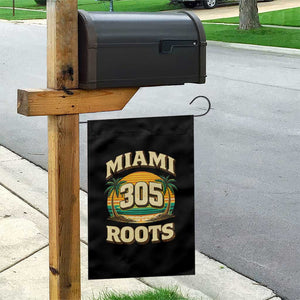 Vintage Miami 305 Roots Garden Flag Retro Sunset Palm Trees Florida Natives TS02 Print Your Wear