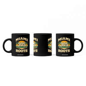 Vintage Miami 305 Roots Coffee Mug Retro Sunset Palm Trees Florida Natives TS02 Print Your Wear