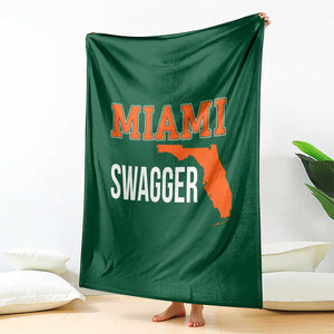 Miami Swagger Pride Throw Blanket Florida State Map Local Love TS02 Print Your Wear