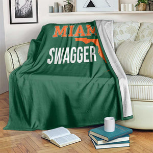 Miami Swagger Pride Throw Blanket Florida State Map Local Love TS02 Print Your Wear