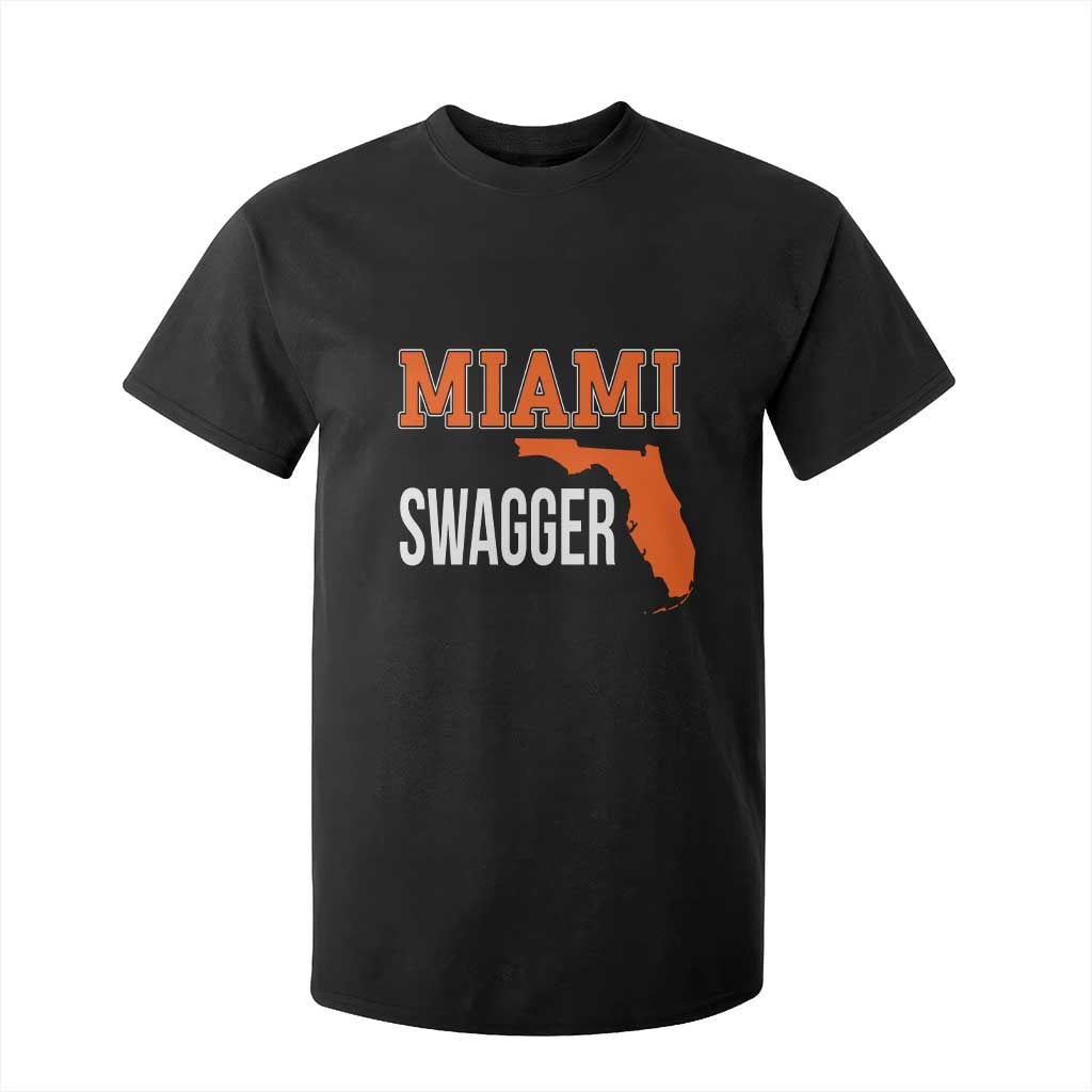Miami Swagger Pride T Shirt For Kid Florida State Map Local Love TS02 Black Print Your Wear