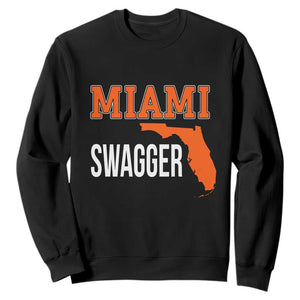 Miami Swagger Pride Sweatshirt Florida State Map Local Love TS02 Black Print Your Wear