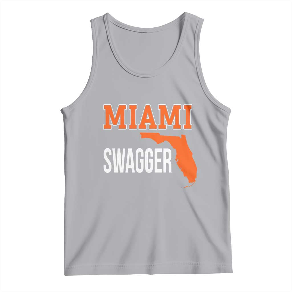 Miami Swagger Pride Tank Top Florida State Map Local Love TS02 Athletic Heather Print Your Wear