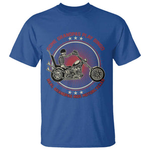 Motorcycle Grandpa T Shirt Some Grandpas Play Bingo Real Grandpas Ride Motorcycles Grumpy Old Man Biker TS02 Royal Blue Print Your Wear