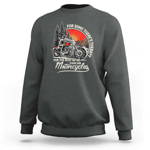 Vintage Motorcycle Rider Sweatshirt Wind Therapy Rider Biker TS02 Dark Heather Print Your Wear