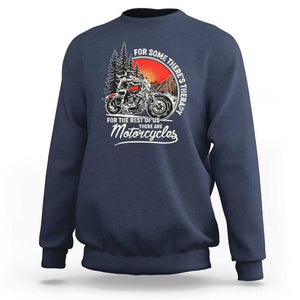 Vintage Motorcycle Rider Sweatshirt Wind Therapy Rider Biker TS02 Navy Print Your Wear