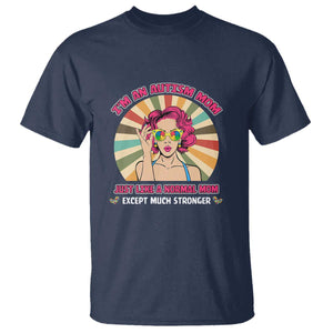 Autism Mom T Shirt Just Like A Normal Mom Except Much Stronger Love Support Autistic Kids TS02 Navy Printyourwear