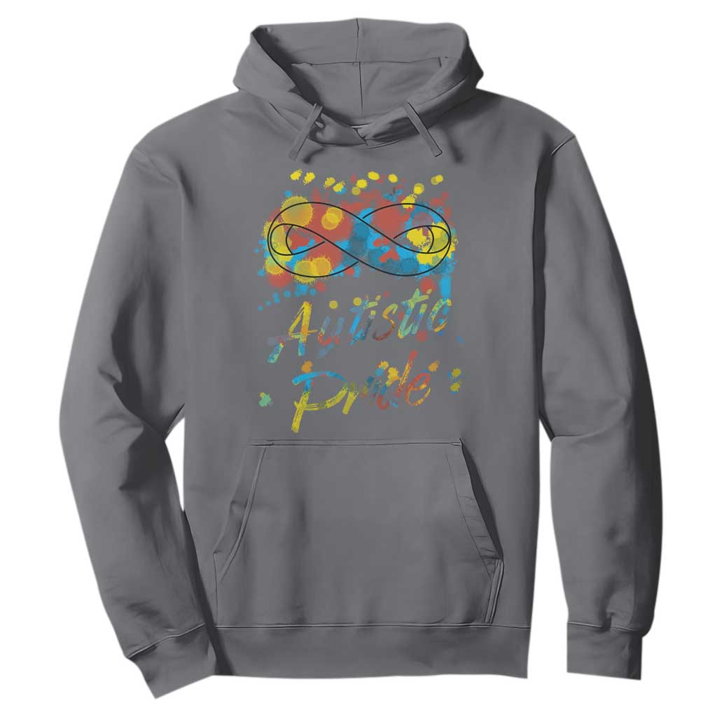 Autism Acceptance Hoodie Autistic Pride Support Rainbow Infinity Symbol TS02 Charcoal Printyourwear