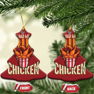 You Had Me At Fried Chicken Christmas Ornament TS02 Christmas Tree Red Print Your Wear