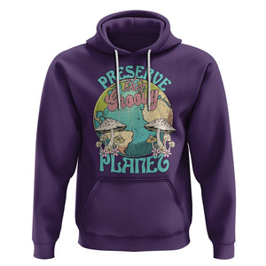 Earth Day Hoodie Preserve This Groovy Planet TS02 Purple Printyourwear