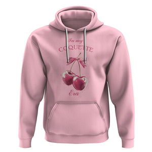 In My Coquette Era Hoodie Pink Bow Cherry TS02 Light Pink Printyourwear