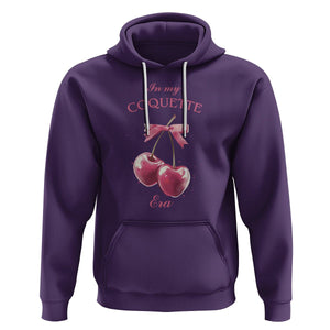 In My Coquette Era Hoodie Pink Bow Cherry TS02 Purple Printyourwear