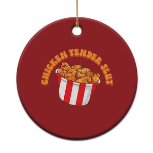 Funny Chicken Tender Slut Christmas Ornament Tendies Bucket TS02 Print Your Wear