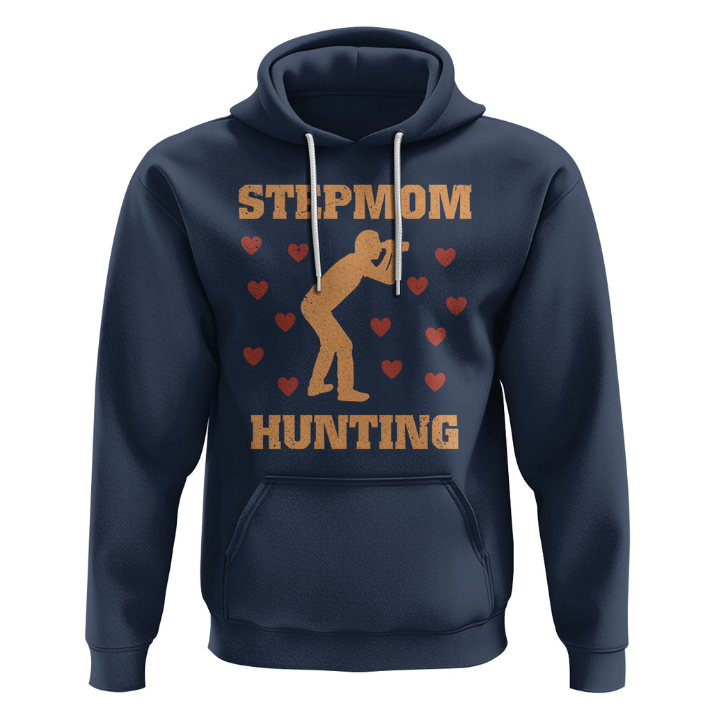 Stepmom Hunting Hoodie Funny Saying Dad Finding Bonus Mom TS02 Navy Printyourwear