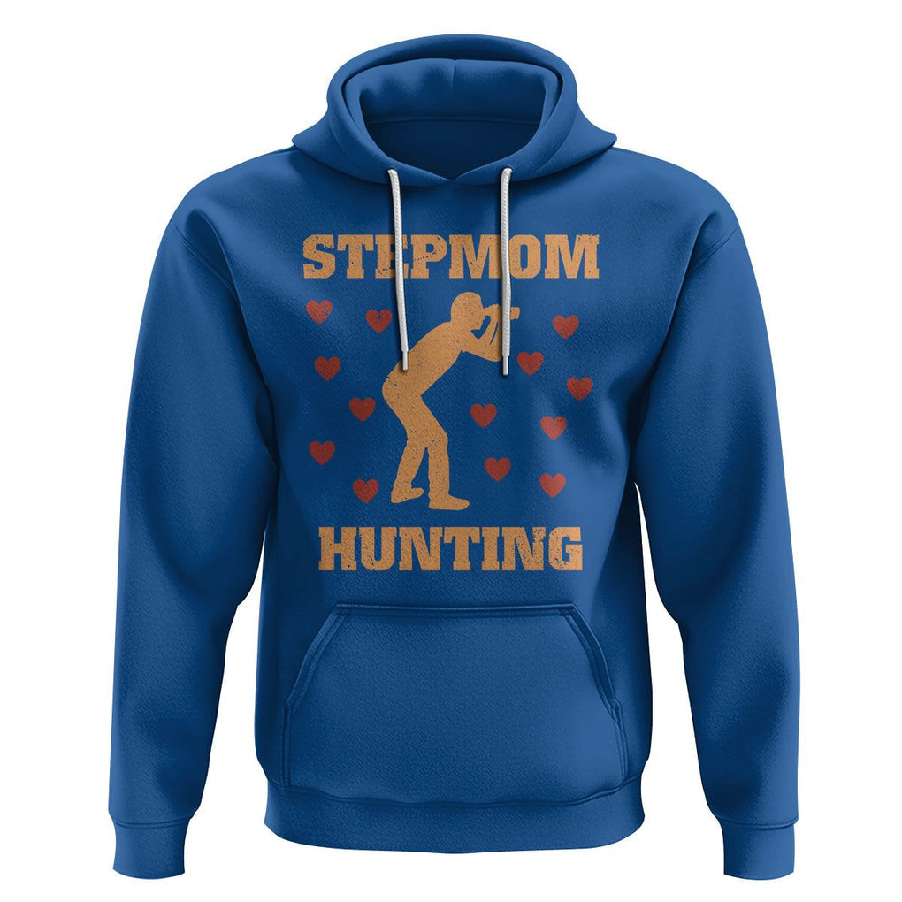 Stepmom Hunting Hoodie Funny Saying Dad Finding Bonus Mom TS02 Royal Blue Printyourwear