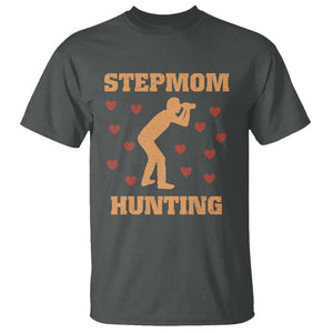 Stepmom Hunting T Shirt Funny Saying Dad Finding Bonus Mom TS02 Dark Heather Printyourwear