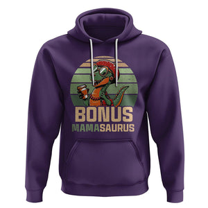 Funny Dinosaur Stepmom Hoodie Bonus Mamasaurus Mom Mother's Day TS02 Purple Printyourwear