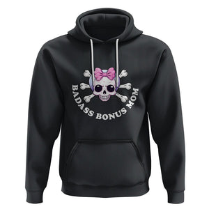 Funny Stepmom Hoodie Badass Bonus Mom TS02 Black Printyourwear