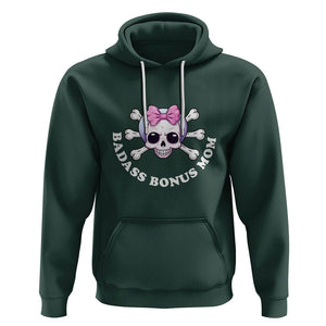 Funny Stepmom Hoodie Badass Bonus Mom TS02 Dark Forest Green Printyourwear